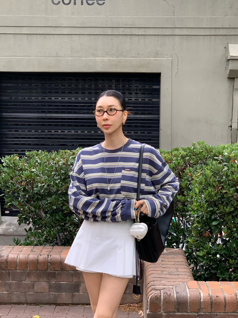 REVE CITE-L韓國代購女裝新款推薦長袖T恤不含配飾口袋REVE CITE-L長袖T恤