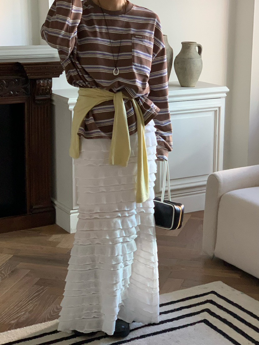 REVE CITE-L韓國代購女裝新款推薦長袖T恤不含配飾口袋REVE CITE-L長袖T恤