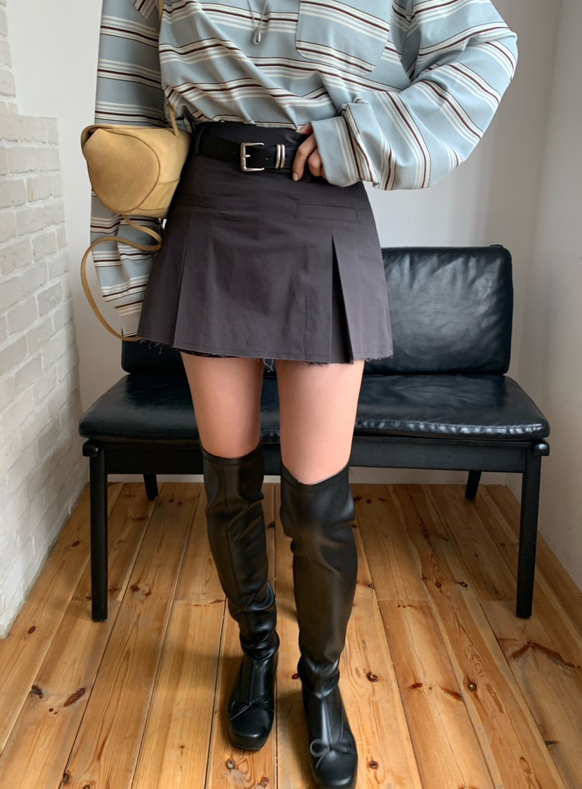 REVE CITE-L韓國代購女裝新款熱賣裙褲不含腰帶百褶褶裙REVE CITE-L裙褲