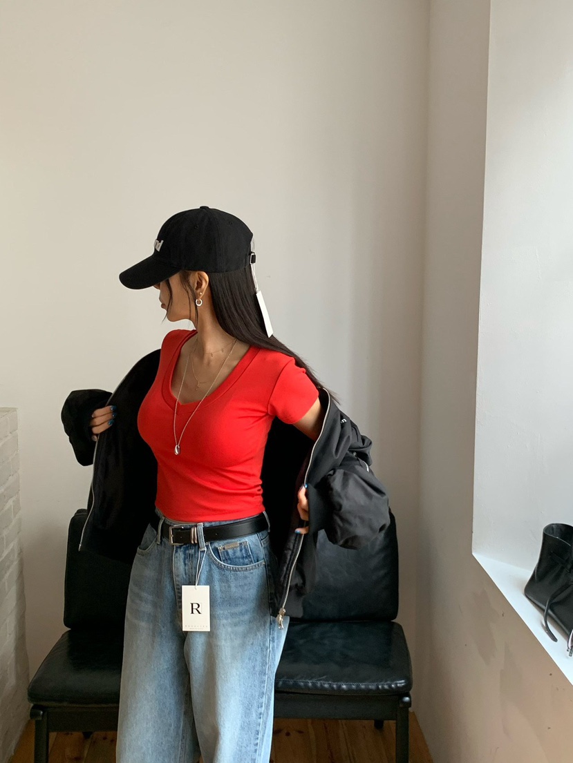 REVE CITE-L韓國直郵女士新款26春夏真品熱賣推薦休閑T恤REVE CITE-LT恤圖色3