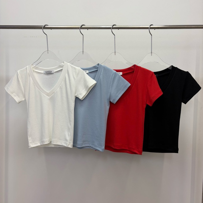 REVE CITE-L韓國直郵女士新款26春夏真品熱賣推薦休閑T恤REVE CITE-LT恤圖色4左四色