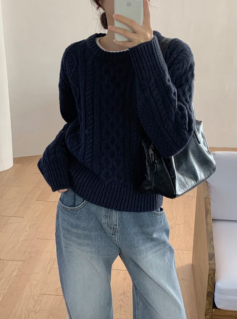 BLUSHER東大門實拍女裝新款職業休閑人氣時尚26春夏熱賣毛衣BLUSHER毛衣圖色2