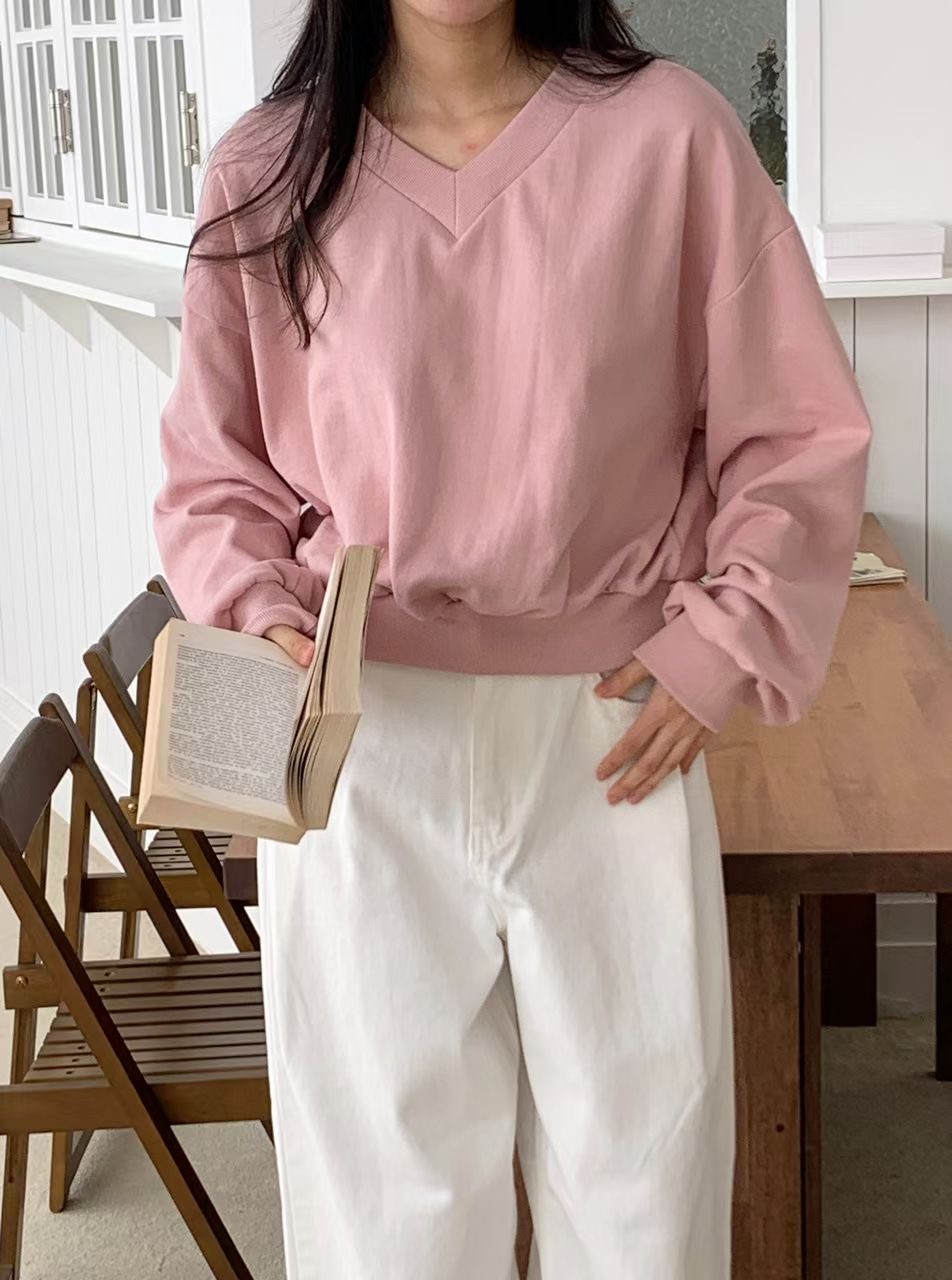 BLUSHER韓國代購女裝新款人氣推薦真品職業熱賣時尚休閑衛衣BLUSHER衛衣圖色2