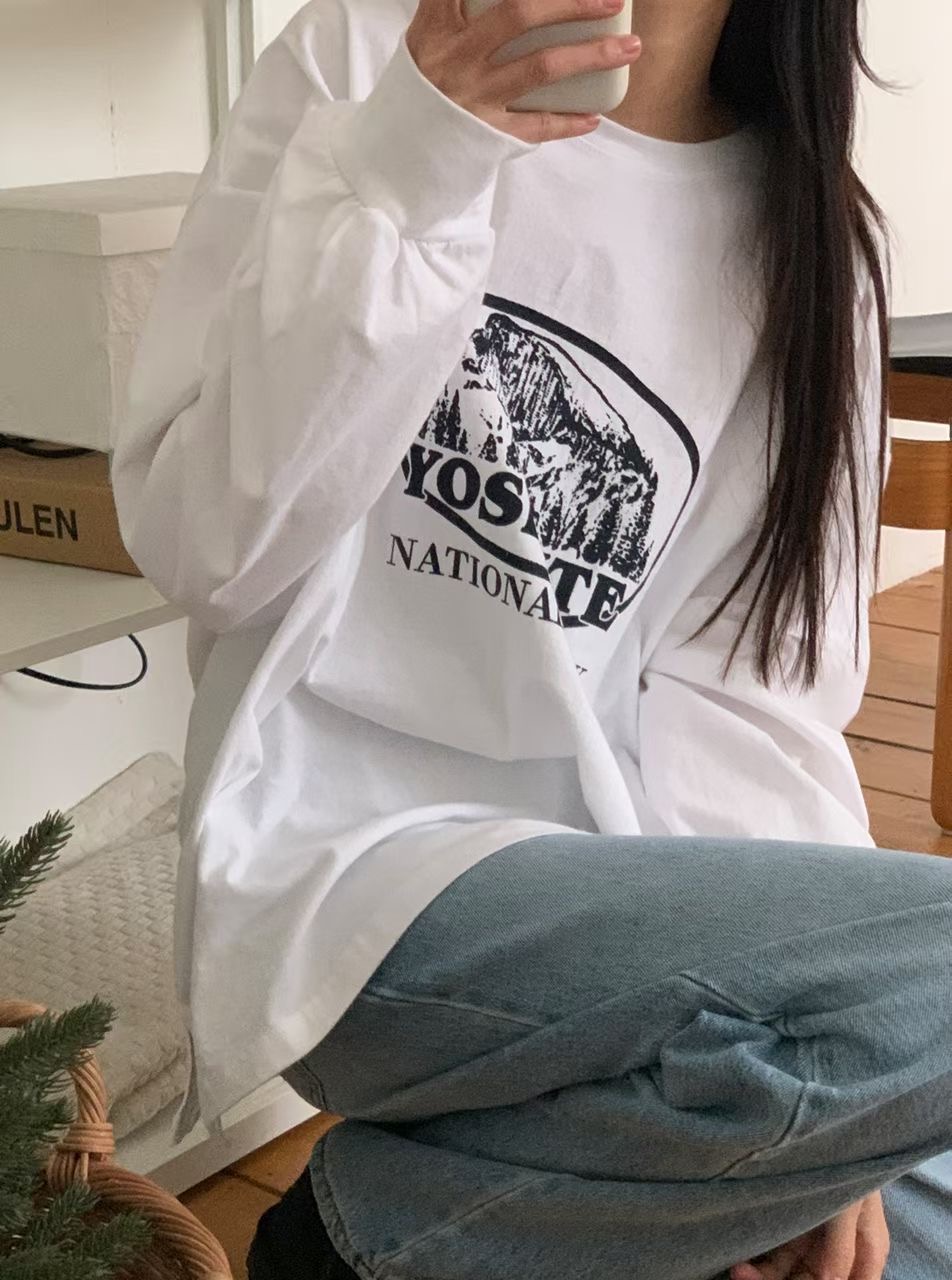 BLUSHER東大門直郵女裝新品26春夏時尚真品推薦職業長袖T恤BLUSHER長袖T恤