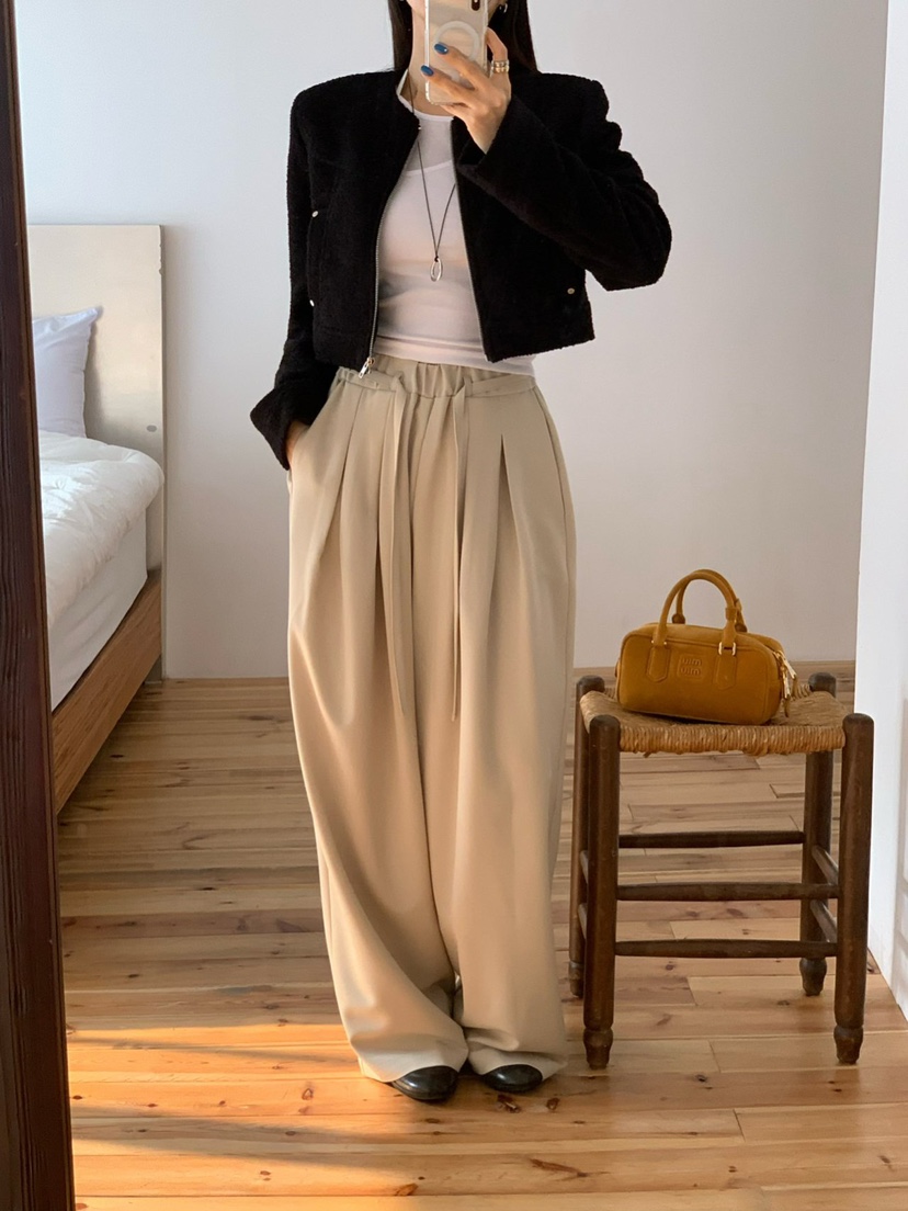 REVE CITE-L韓國直郵女士新品熱賣人氣真品休閑時尚休閑褲REVE CITE-L休閑褲圖色1