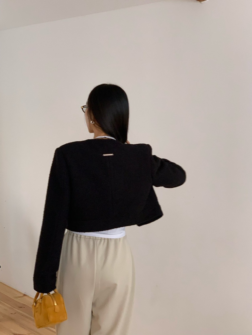 REVE CITE-L韓國代購女裝新品時尚休閑熱賣真品夾克粗花呢REVE CITE-L夾克