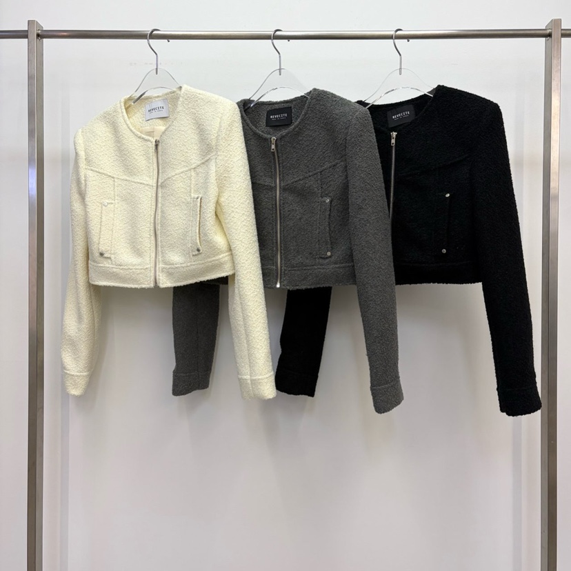 REVE CITE-L韓國代購女裝新品時尚休閑熱賣真品夾克粗花呢REVE CITE-L夾克