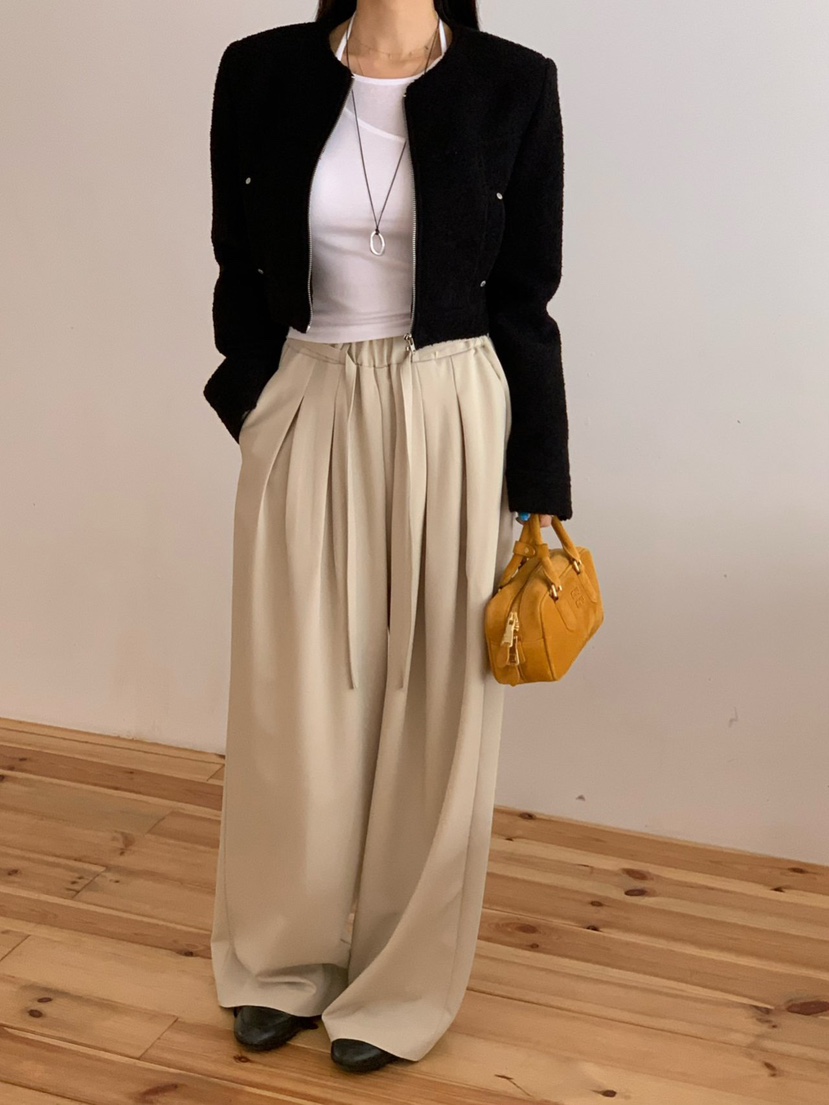 REVE CITE-L韓國代購女裝新品時尚休閑熱賣真品夾克粗花呢REVE CITE-L夾克圖色3