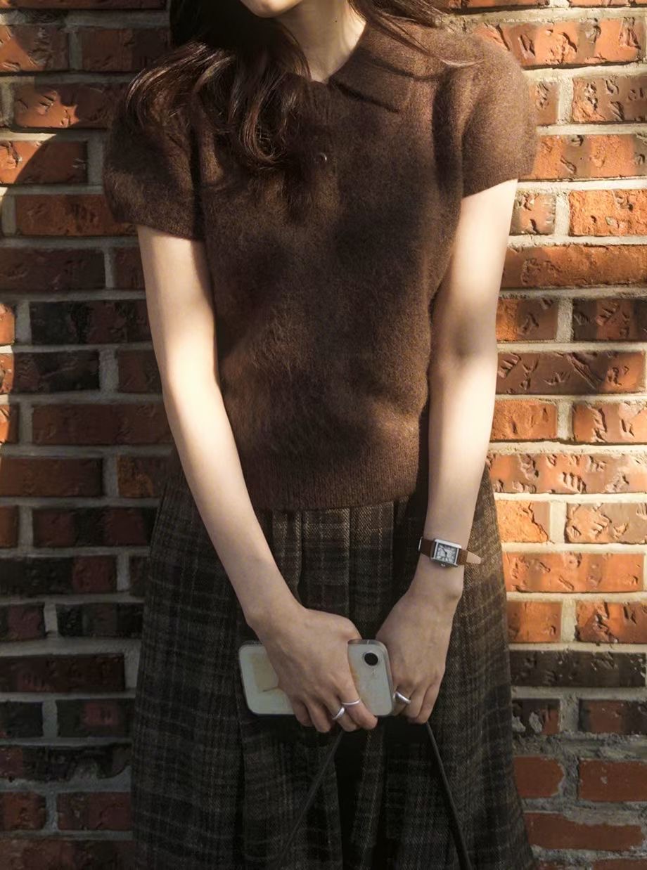 BLUSHER韓國代購女裝新品人氣時尚職業26春夏真品推薦針織衫BLUSHER針織衫圖色5