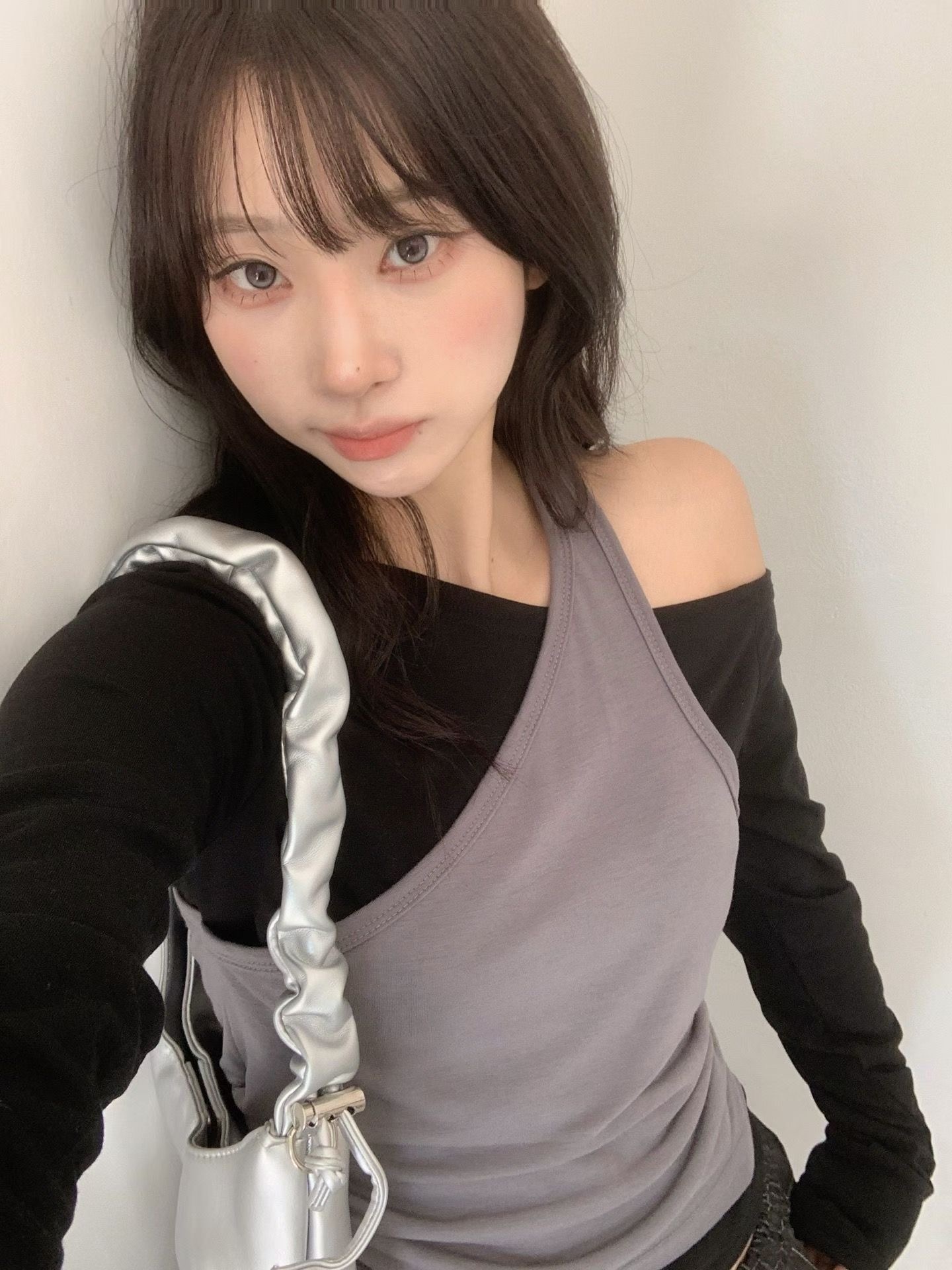 BLUSHER東大門代購女裝新品真品職業26春夏推薦休閑長袖T恤BLUSHER長袖T恤