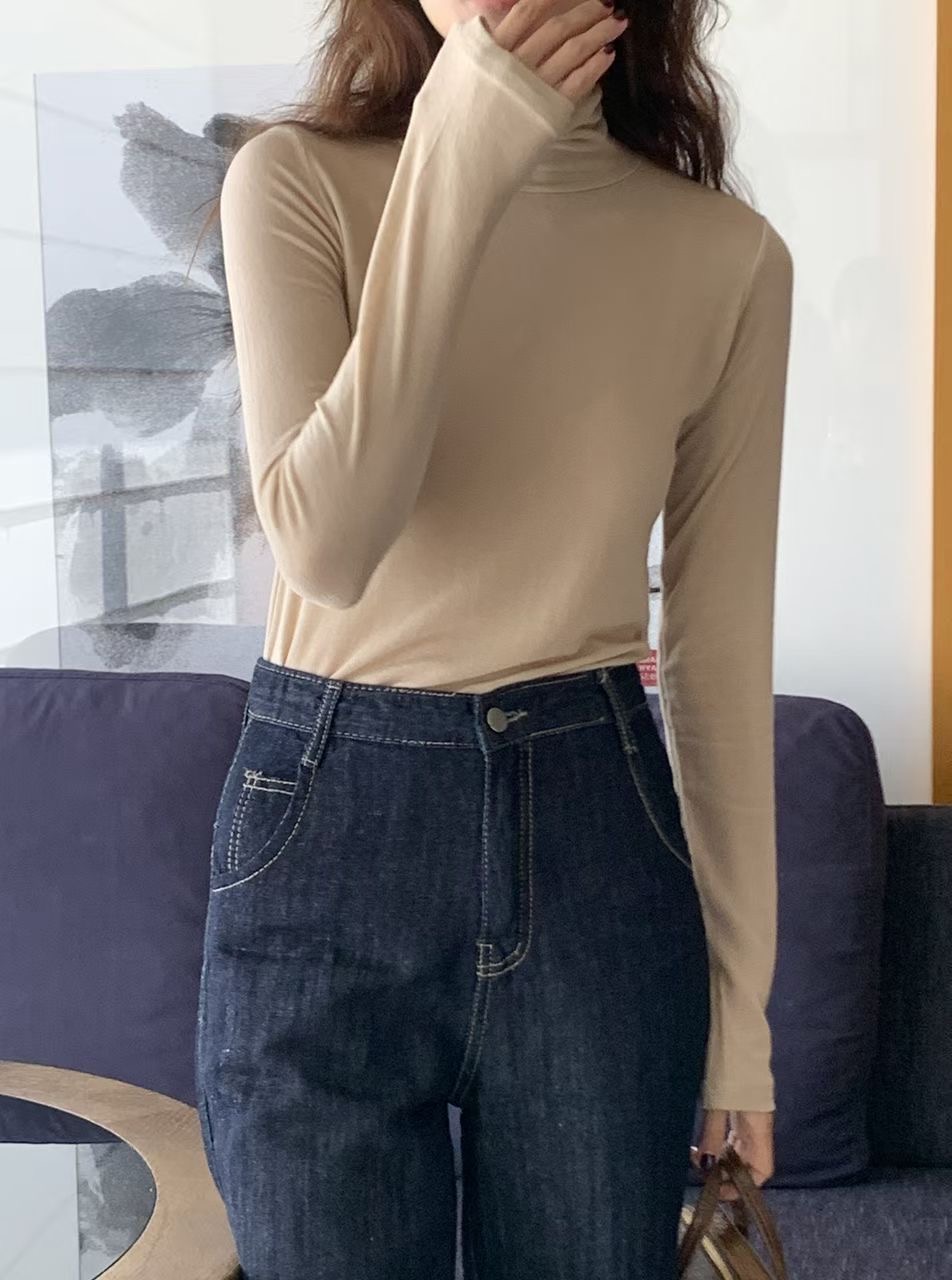 BLUSHER東大門實拍女士新款時尚休閑真品26春夏人氣長袖T恤BLUSHER長袖T恤圖色2