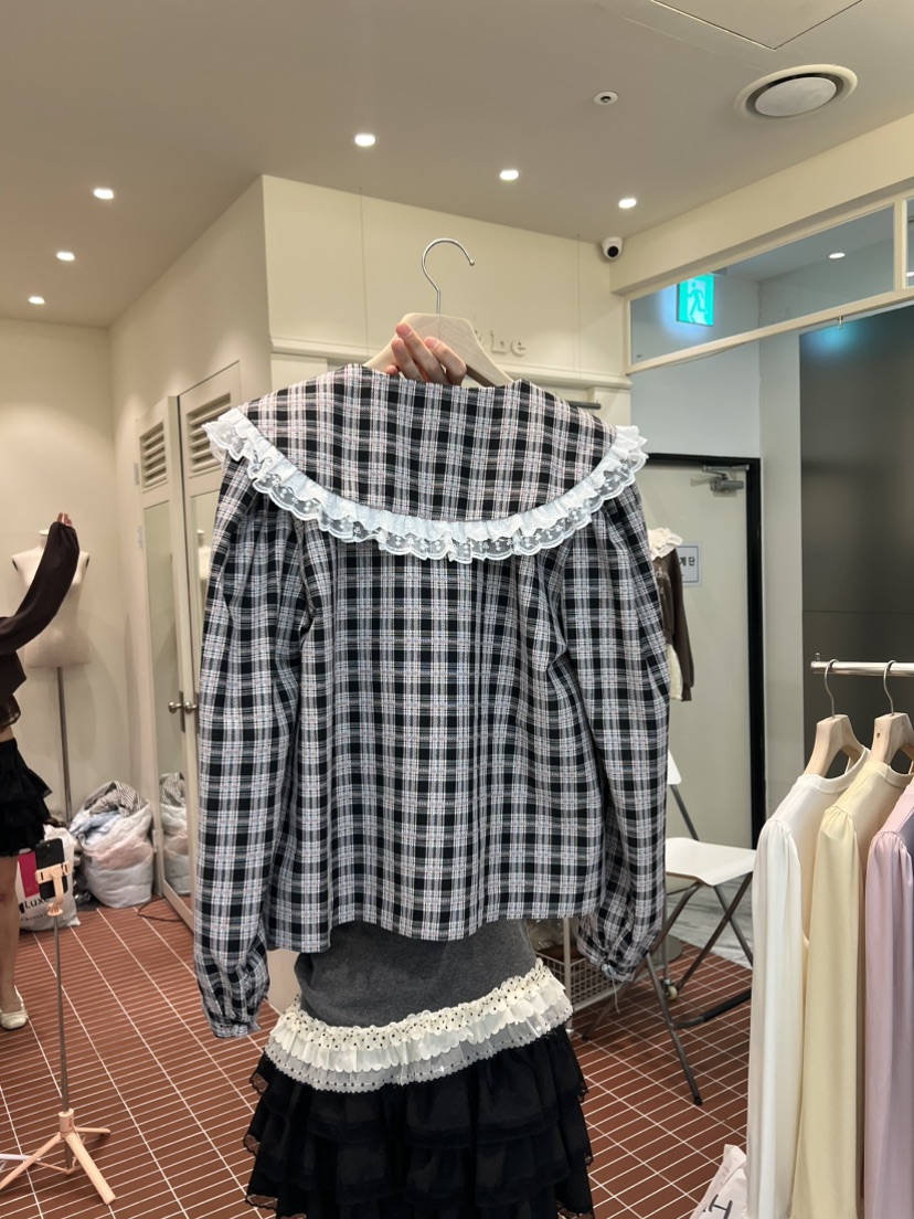 BE&amp;BE東大門直郵女士新款真品26春夏熱賣襯衫蕾絲衫BE&be襯衫/蕾絲衫