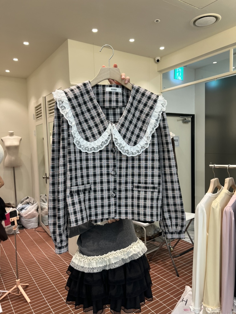 BE&amp;BE東大門直郵女士新款真品26春夏熱賣襯衫蕾絲衫BE&be襯衫/蕾絲衫圖色1