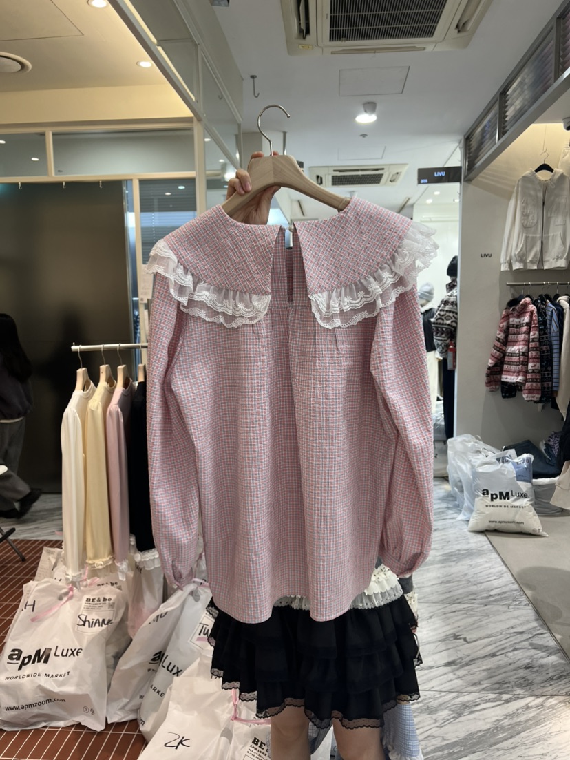 BE&amp;BE東大門代購女裝新款熱賣時尚真品職業襯衫蕾絲衫BE&be襯衫/蕾絲衫