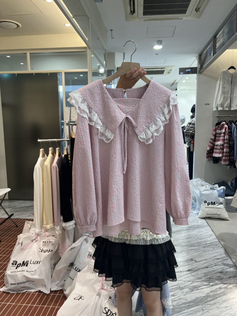 BE&amp;BE東大門代購女裝新款熱賣時尚真品職業襯衫蕾絲衫BE&be襯衫/蕾絲衫圖色1