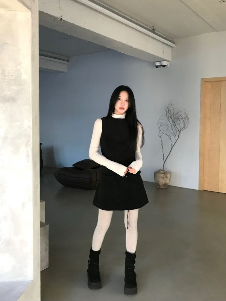 LIVE FOREVER韓國代購女士新款休閑26春夏連衣裙不含內搭LIVE FOR_EVER連衣裙