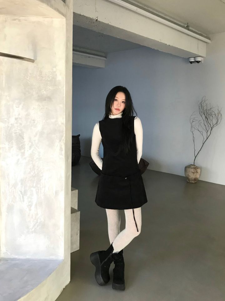 LIVE FOREVER韓國代購女士新款休閑26春夏連衣裙不含內搭LIVE FOR_EVER連衣裙