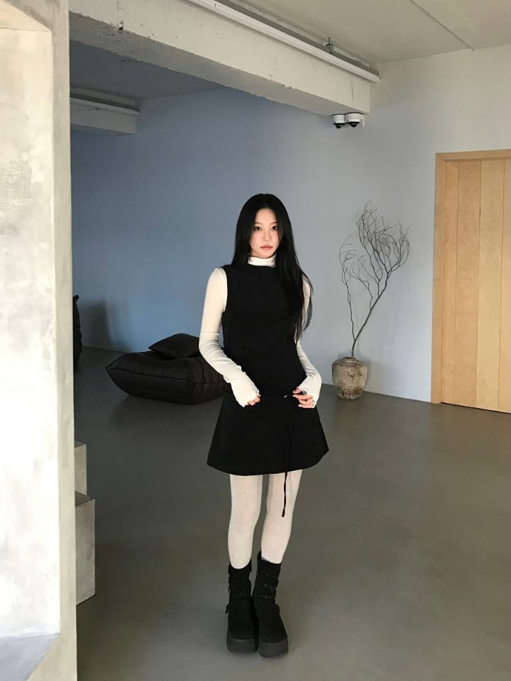 LIVE FOREVER韓國代購女士新款休閑26春夏連衣裙不含內搭LIVE FOR_EVER連衣裙