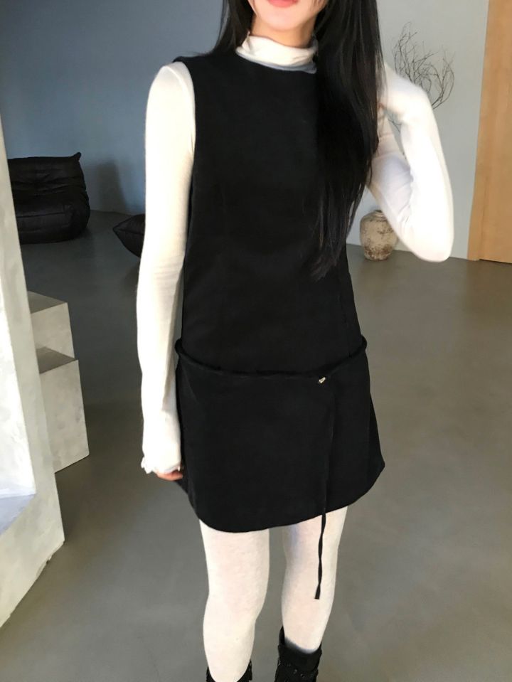 LIVE FOREVER韓國代購女士新款休閑26春夏連衣裙不含內搭LIVE FOR_EVER連衣裙