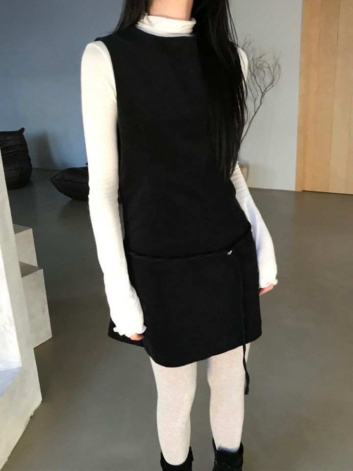 LIVE FOREVER韓國代購女士新款休閑26春夏連衣裙不含內搭LIVE FOR_EVER連衣裙圖色1