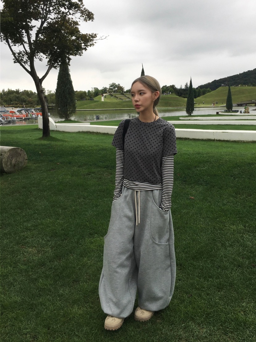 SHOTGUN韓國直郵女裝新品真品熱賣人氣26春夏長袖T恤假兩件SHOTGUN長袖T恤