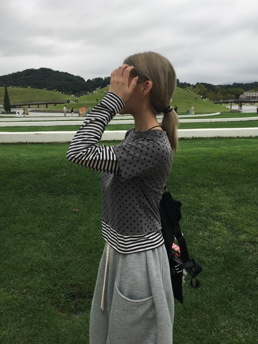 SHOTGUN韓國直郵女裝新品真品熱賣人氣26春夏長袖T恤假兩件SHOTGUN長袖T恤