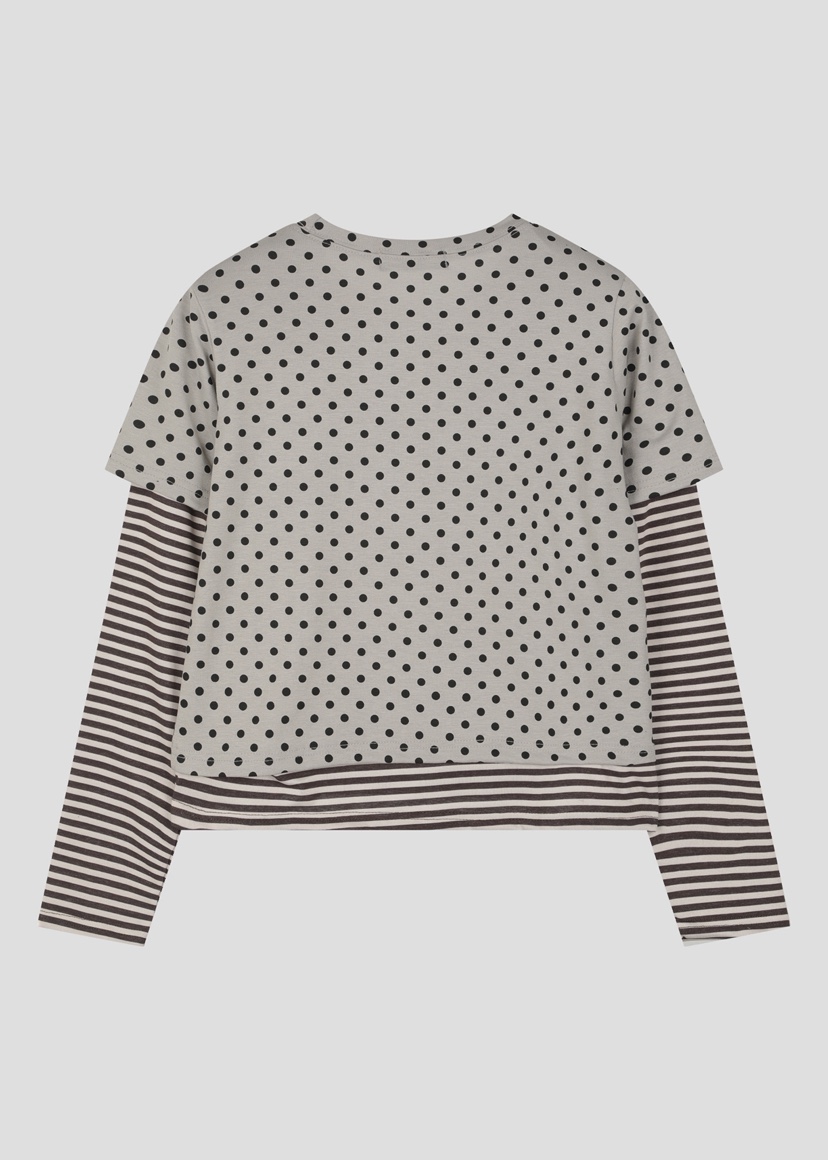 SHOTGUN韓國直郵女裝新品真品熱賣人氣26春夏長袖T恤假兩件SHOTGUN長袖T恤