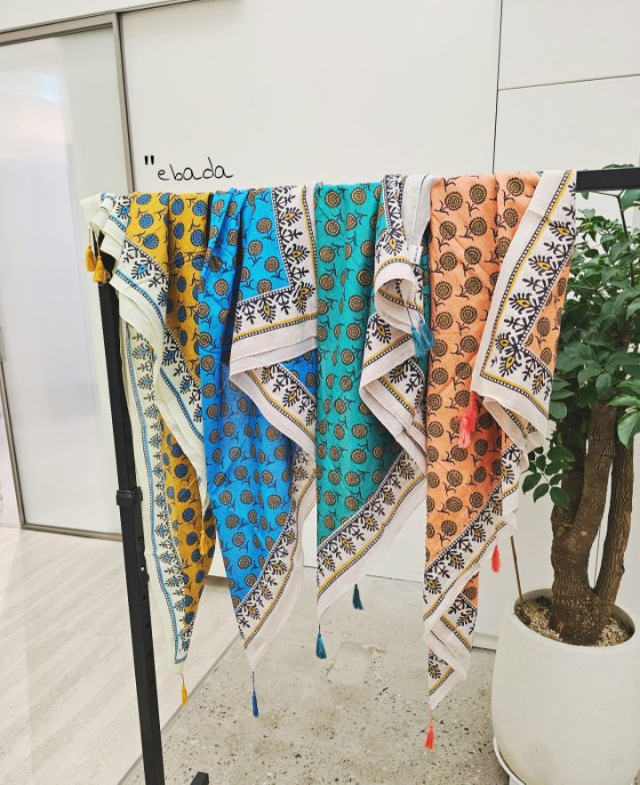 EBADA韓國代購女裝新品職業人氣26春夏休閑時尚真品圍巾披肩EBADA圍巾/披肩