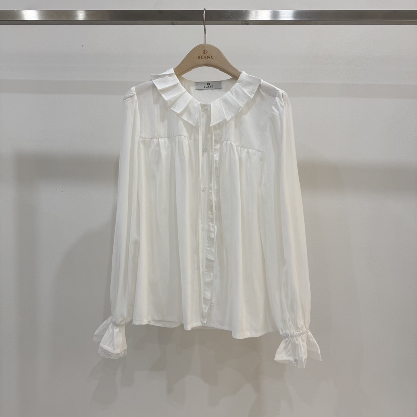 BLANC-A東大門實拍女裝新款推薦真品熱賣休閑襯衫蕾絲衫BLANC-A襯衫/蕾絲衫圖色1