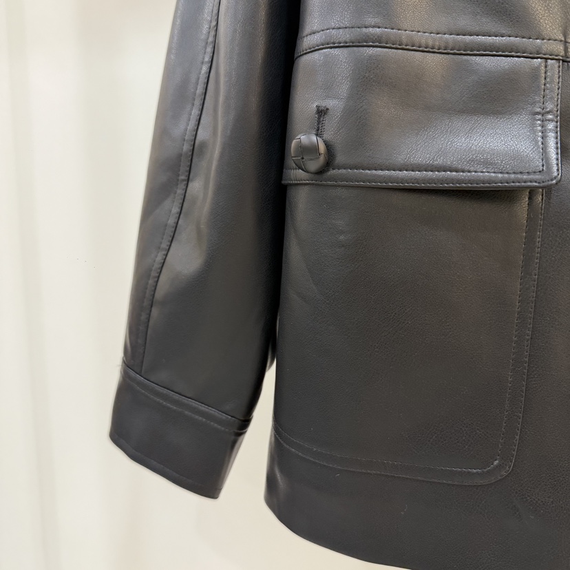 BLANC-A韓國直郵女裝新品休閑時尚26春夏熱賣推薦真品皮衣BLANC-A皮衣