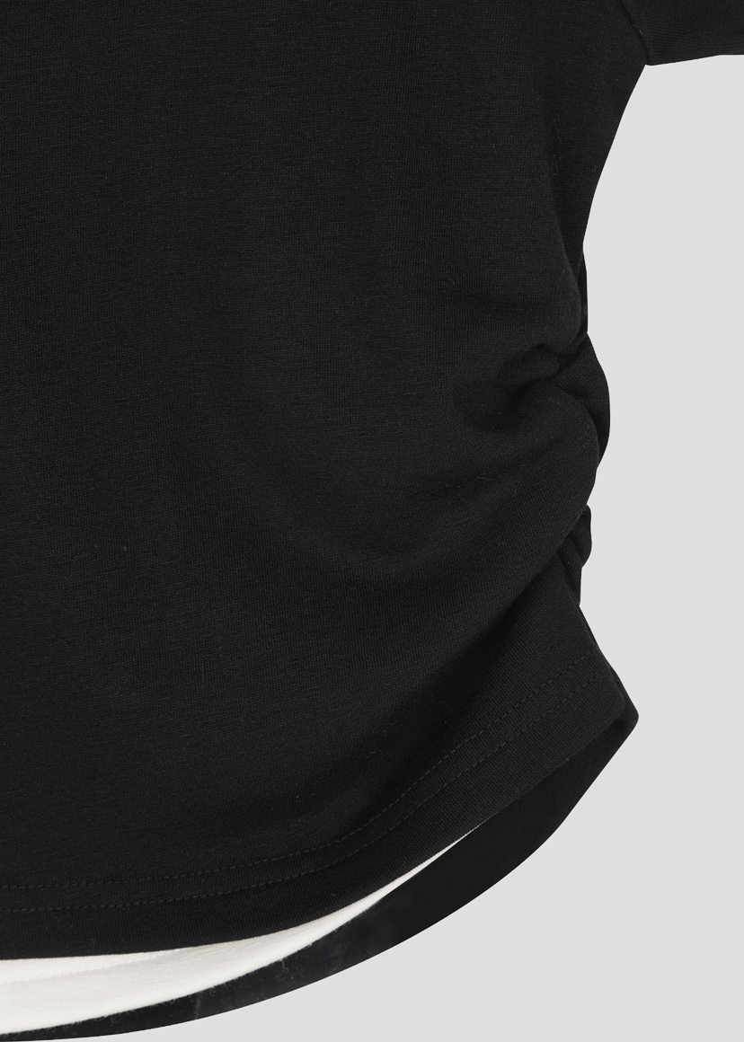 SHOTGUN韓國代購女裝新品真品人氣職業時尚長袖T恤假兩件SHOTGUN長袖T恤