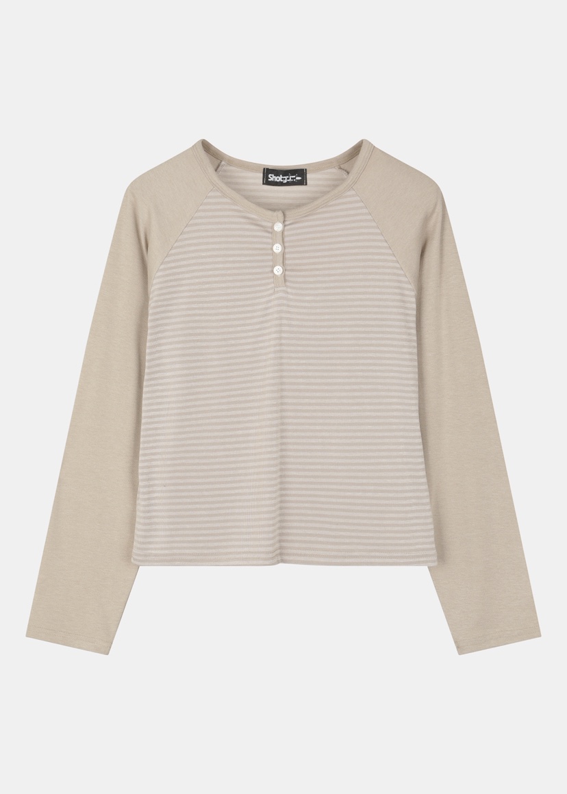 SHOTGUN東大門代購女裝新款職業熱賣休閑真品人氣長袖T恤SHOTGUN長袖T恤圖色1