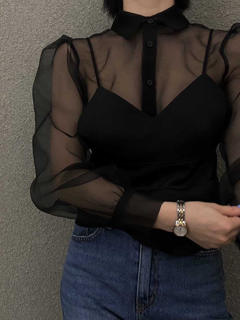 VERNI東大門直郵女裝新款26春夏熱賣人氣休閑襯衫蕾絲衫透視VERNI襯衫/蕾絲衫