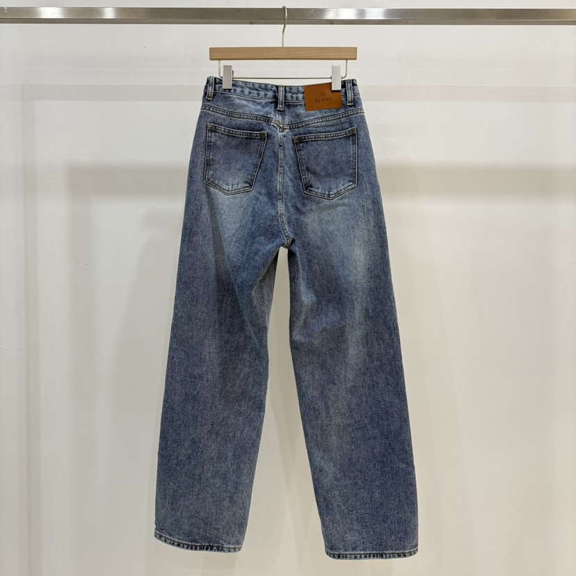 BLANC-A韓國直郵女士新款推薦真品26春夏人氣熱賣牛仔褲BLANC-A牛仔褲
