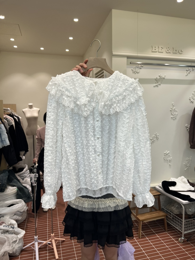 BE&amp;BE韓國直郵女裝新款職業推薦熱賣26春夏襯衫蕾絲衫BE&be襯衫/蕾絲衫圖色1