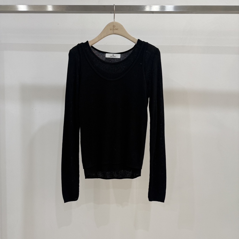 BLANC-A韓國代購女裝新品26春夏推薦休閑熱賣真品針織衫BLANC-A針織衫圖色4