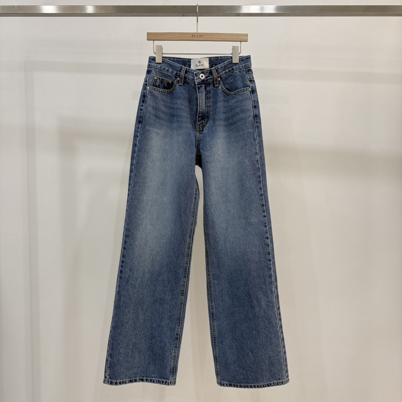 BLANC-A韓國直郵女士新款職業人氣真品休閑時尚推薦牛仔褲BLANC-A牛仔褲圖色1