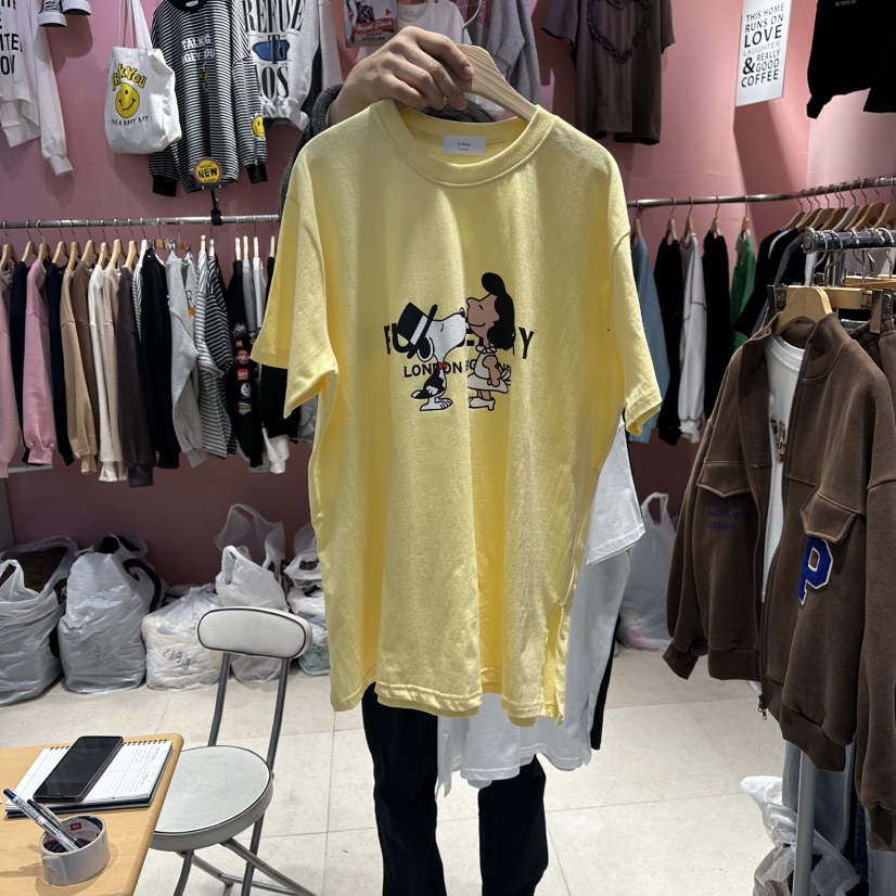 K STORY東大門直郵女士新品職業26春夏休閑真品T恤史努比K STORYT恤圖色1