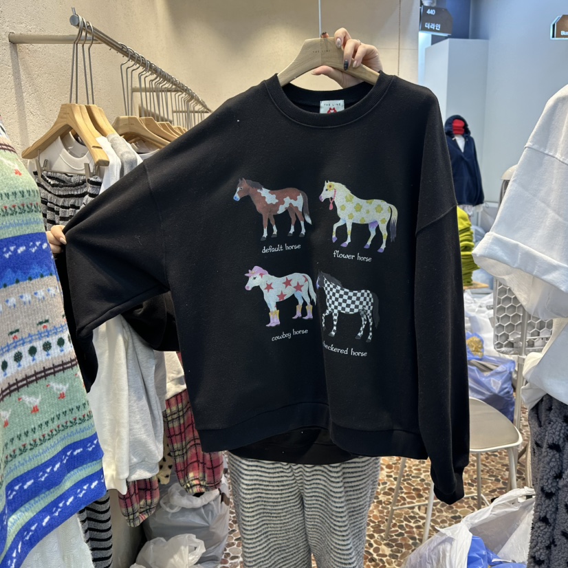 THE LINE-Q韓國代購女士新款熱賣職業推薦時尚人氣衛衣THE LINE-Q衛衣圖色2