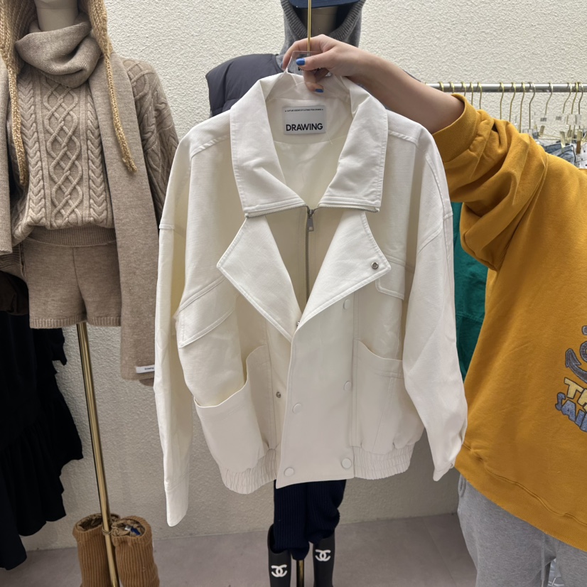 DRAWING東大門代購女士新品人氣真品熱賣休閑時尚職業夾克DRAWING夾克圖色1