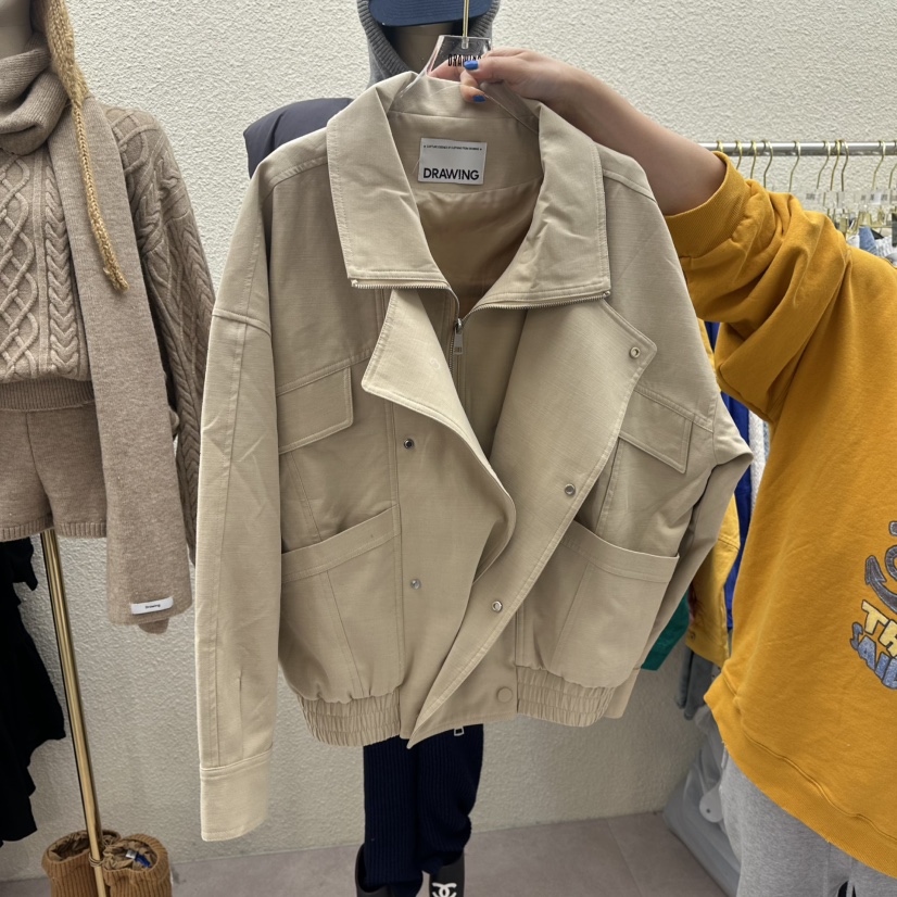 DRAWING東大門代購女士新品人氣真品熱賣休閑時尚職業夾克DRAWING夾克圖色2