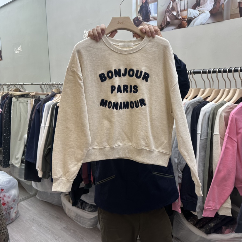 STICK WITH東大門直郵女裝新品熱賣推薦26春夏休閑時尚衛衣STICK WITH衛衣圖色1