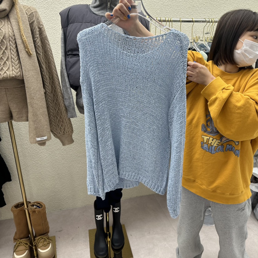 DRAWING韓國代購女裝新款職業時尚推薦26春夏休閑真品針織衫DRAWING針織衫