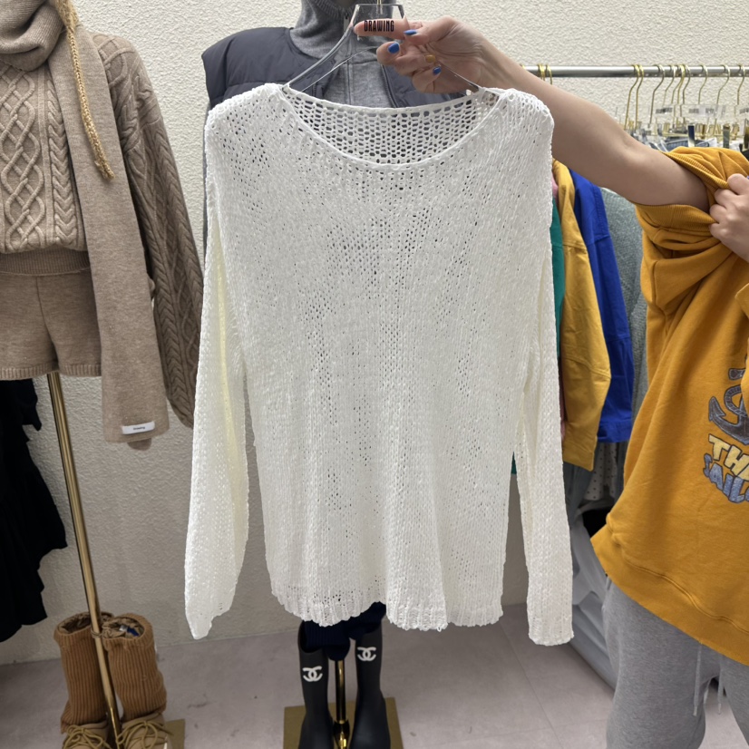 DRAWING韓國代購女裝新款職業時尚推薦26春夏休閑真品針織衫DRAWING針織衫圖色1