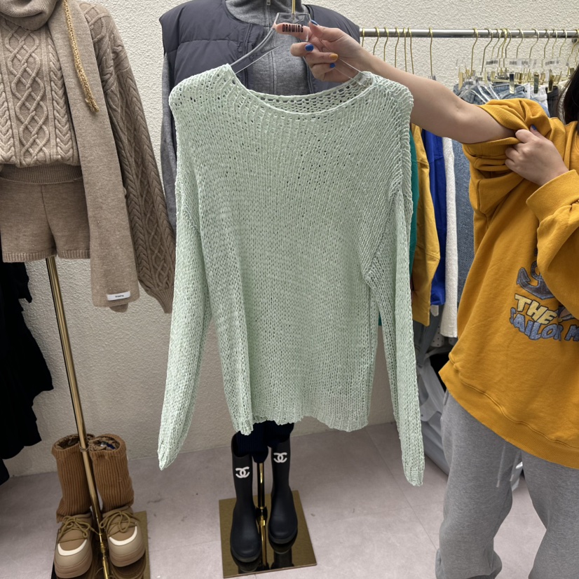 DRAWING韓國代購女裝新款職業時尚推薦26春夏休閑真品針織衫DRAWING針織衫圖色2