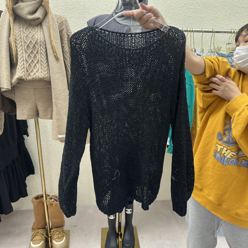 DRAWING韓國代購女裝新款職業時尚推薦26春夏休閑真品針織衫DRAWING針織衫圖色4