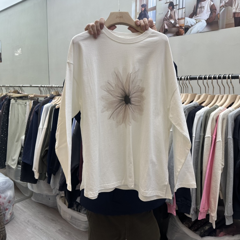 STICK WITH韓國代購女士新品26春夏時尚推薦人氣長袖T恤STICK WITH長袖T恤圖色2