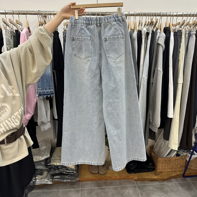 DELIGHT-L韓國直郵女裝新款熱賣休閑真品牛仔褲口袋紐扣DELIGHT-L牛仔褲