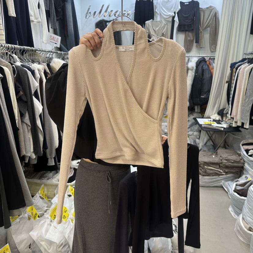 BILLION-L韓國直郵女士新品人氣時尚熱賣真品推薦長袖T恤BILLION-L長袖T恤圖色2