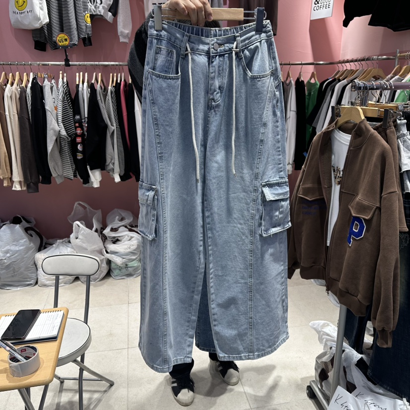 K STORY東大門直郵女裝新品真品休閑熱賣人氣時尚牛仔褲K STORY牛仔褲圖色1